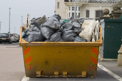 Professional home clearance team working in a Seven Sisters residence